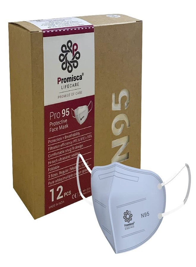 بروميسكا قناع الوجه بروميسكا N95 للرجال والنساء والأطفال بألوان متعددة و3 مقاسات، مزود بحلقة للأذن وحلقة للرأس. - Image 1