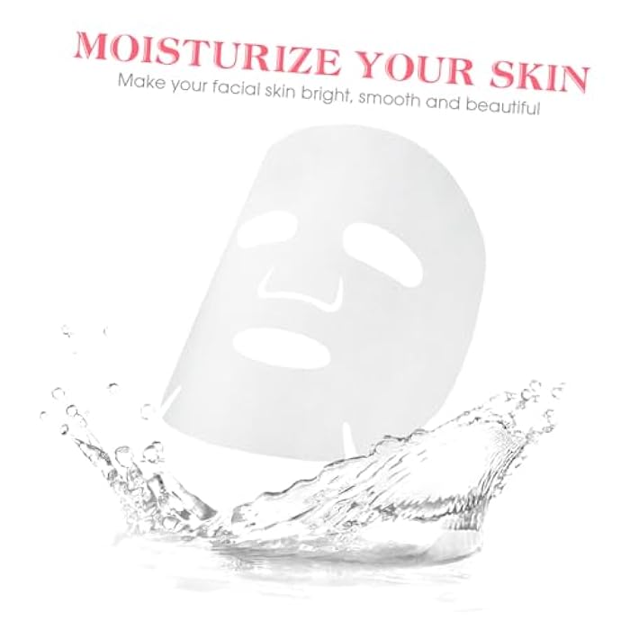 FRCOLOR 100 Pcs Enlarged Cotton Facial Mask Sheets DIY Cosmetic Face Skin Care Mask - Image 4