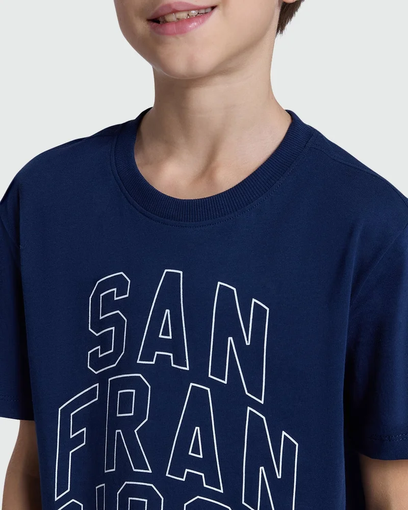 Ovs  Blue Wing Teal Boy'S Modern Tee for Men | Best Price UAE