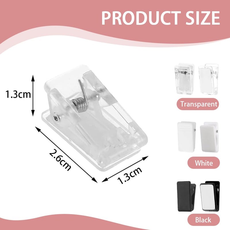 TRKETK 30 Pieces Plastic Self Adhesive Wall Clips Wall Hanging Clips Storage Clip Multifunction Photo Clips for Home Office Photo Poster Halloween Christmas Decorations - Image 2