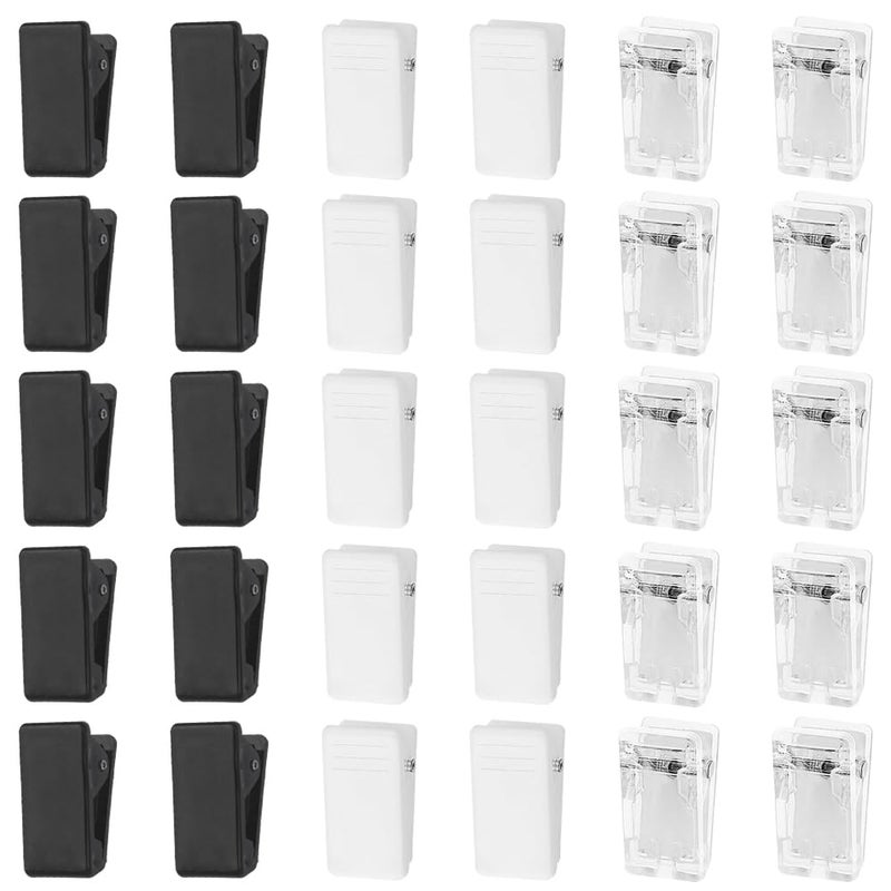 TRKETK 30 Pieces Plastic Self Adhesive Wall Clips Wall Hanging Clips Storage Clip Multifunction Photo Clips for Home Office Photo Poster Halloween Christmas Decorations - Image 1