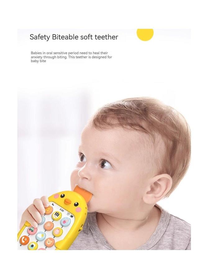 Children's Music Phone Bilingual Biteable Educational Toy with Lights - Image 3