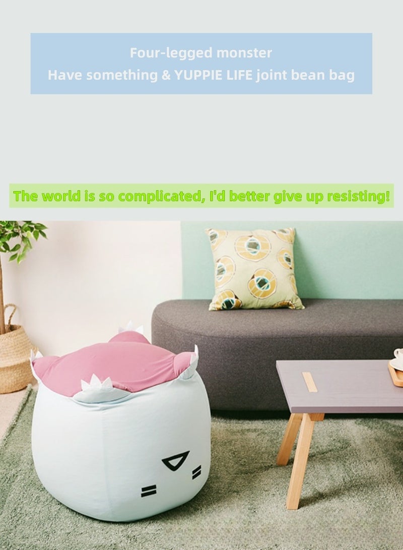 Easy Life Adorable Four Legged Monster Bean Bag Chair Soft Plush Kids Room Furniture Cozy Seating - Image 3