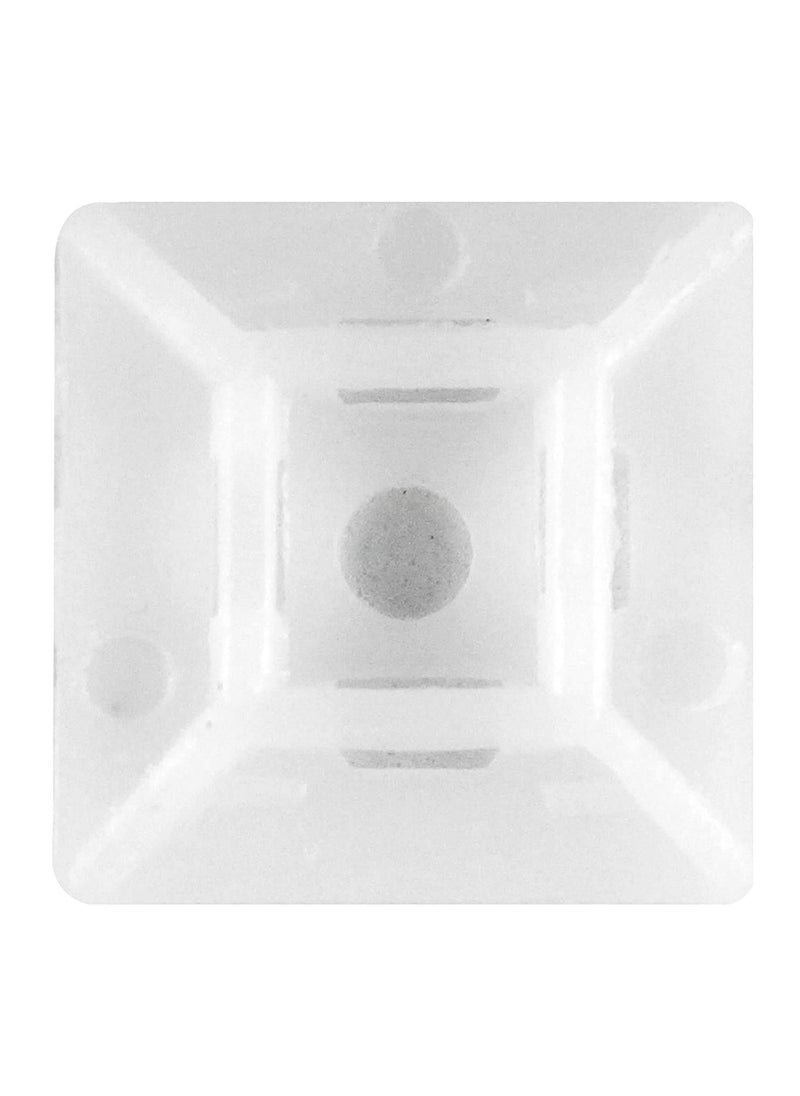 Komal SelfAdhesive Cable Tie Holders Zip Mounts Bases for Home Office Organization White 100 Pieces 