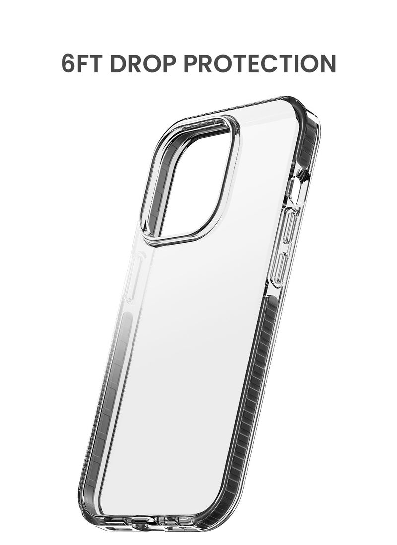 TinyMoose - iPhone 14 Pro 6.1 inch Phantom Grip Super Slim Drip iPhone Case for iPhone 14 Pro, Anti-Drop Shock Absorption, Anti-Scratch - Ghost Black - Image 1