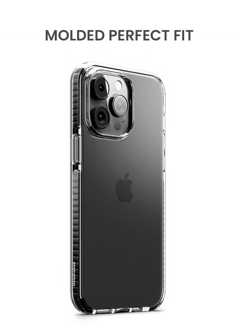 TinyMoose - iPhone 14 Pro 6.1 inch Phantom Grip Super Slim Drip iPhone Case for iPhone 14 Pro, Anti-Drop Shock Absorption, Anti-Scratch - Ghost Black - Image 1