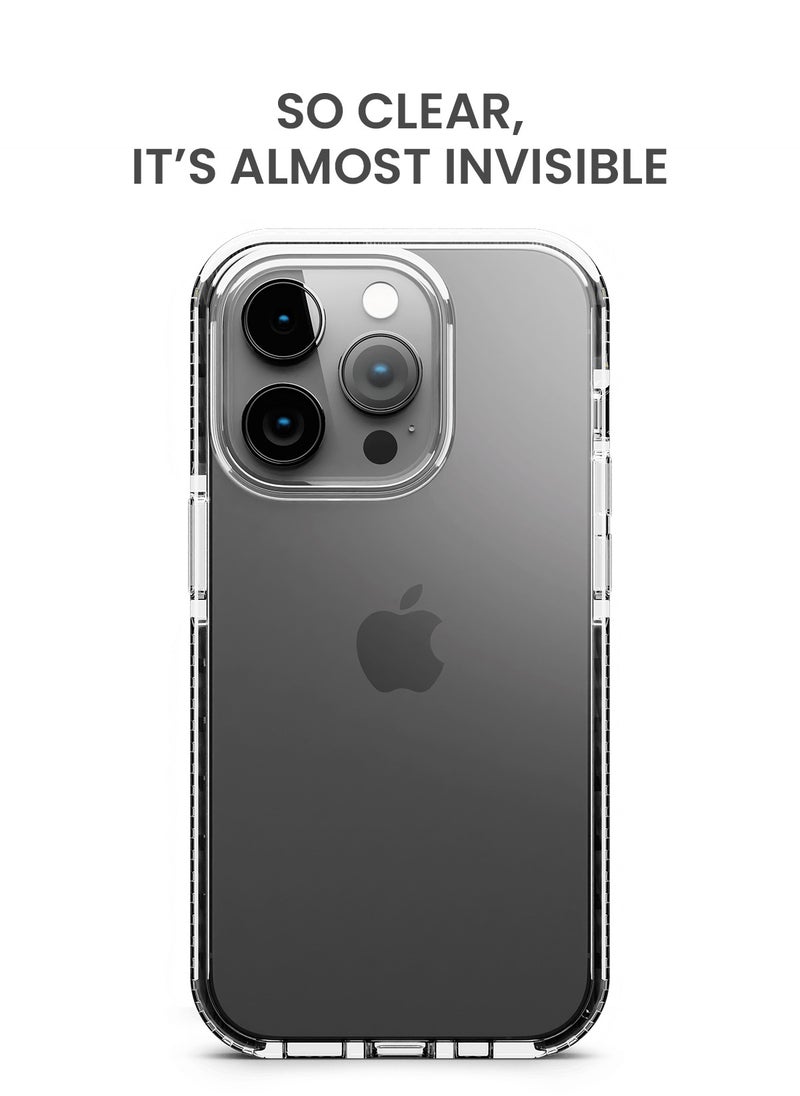 TinyMoose - iPhone 14 Pro 6.1 inch Phantom Grip Super Slim Drip iPhone Case for iPhone 14 Pro, Anti-Drop Shock Absorption, Anti-Scratch - Ghost Black - Image 1