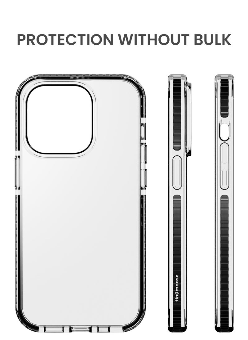 TinyMoose - iPhone 14 Pro 6.1 inch Phantom Grip Super Slim Drip iPhone Case for iPhone 14 Pro, Anti-Drop Shock Absorption, Anti-Scratch - Ghost Black - Image 1