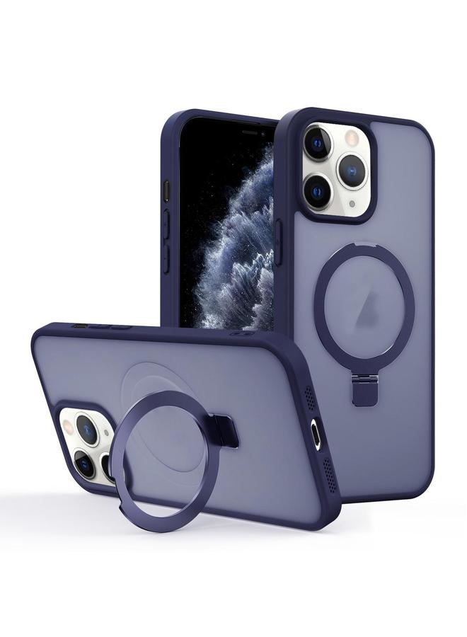 S-TOP Case For iPhone 11 Pro Skin-feel Ring MagSafe Holder Phone Case - Image 1