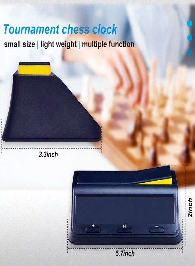 LEAP Chess Clock Digital Chess Timer Count Up Down with Delay and Alarm Function for Professional Chess Board Game - Image 2