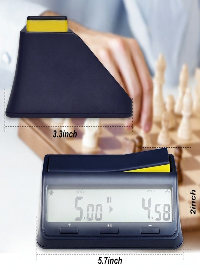 LEAP Chess Clock Digital Chess Timer Count Up Down with Delay and Alarm Function for Professional Chess Board Game - Image 4