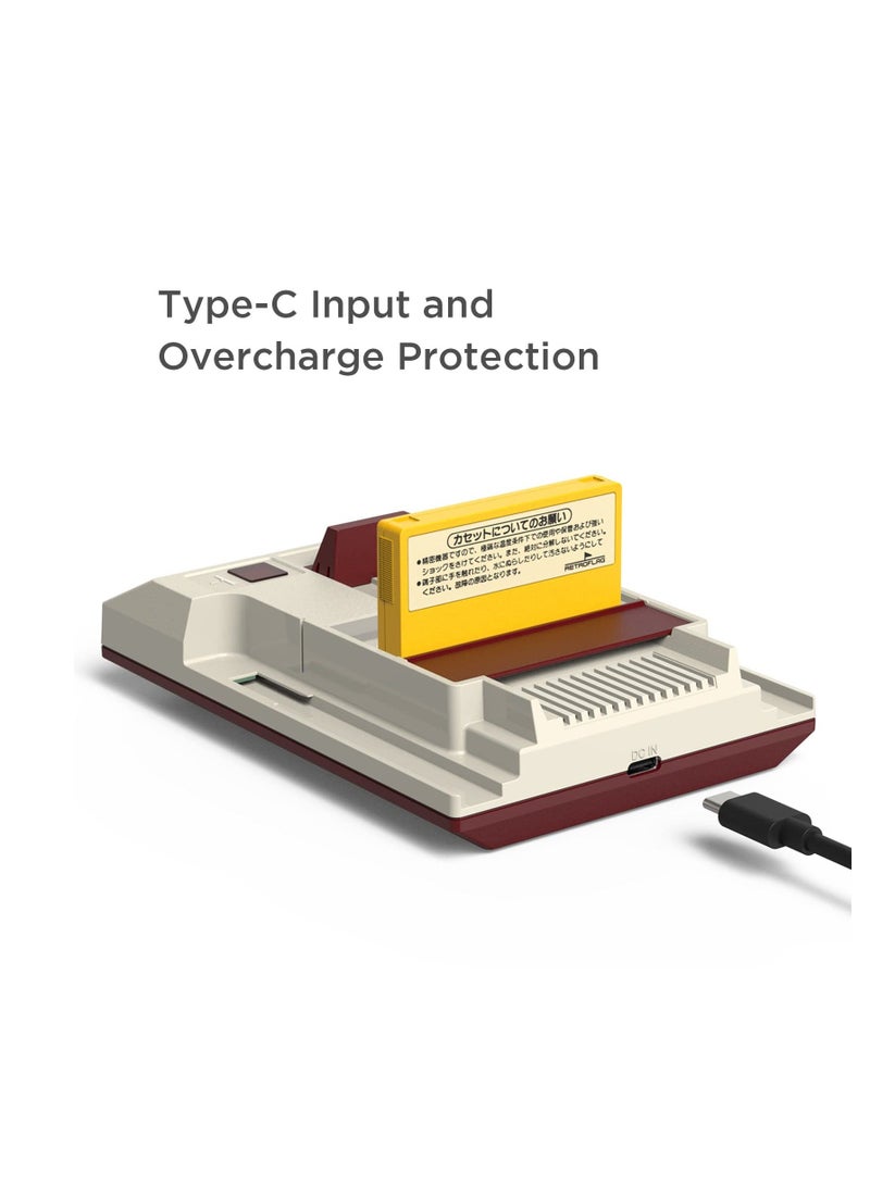 Y&D Charging Station Compatible with Nintendo Switch Joy Con Controllers,Classic Famicom JoyCons Charger Dock Stand for Switch/Switch OLED Overcharge Protection&Cassette Game Card Storage  - Image 4