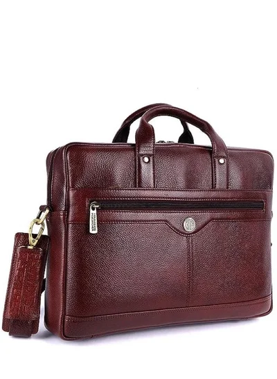 HAMMONDS FLYCATCHER Genuine Leather Executive Office Messenger Bag | 15.6" laptop | LB138V (NOMJ)