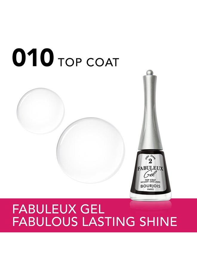 BOURJOIS PARIS Fabuleux Gel Nail Polish - 10 - Top Coat 9Ml  - Image 2