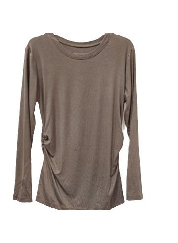 New Autumn Winter Maternity Base Layer Tee Brown