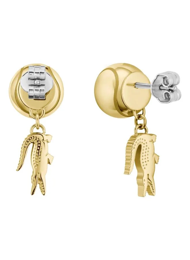 LACOSTE MATCHPOINT Collection Dangle & Drop Earrings In Stainless Steel