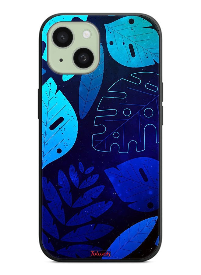 Tolwak Apple iPhone 15 Plus Protective Case Cover Leaves Pattern - Image 2