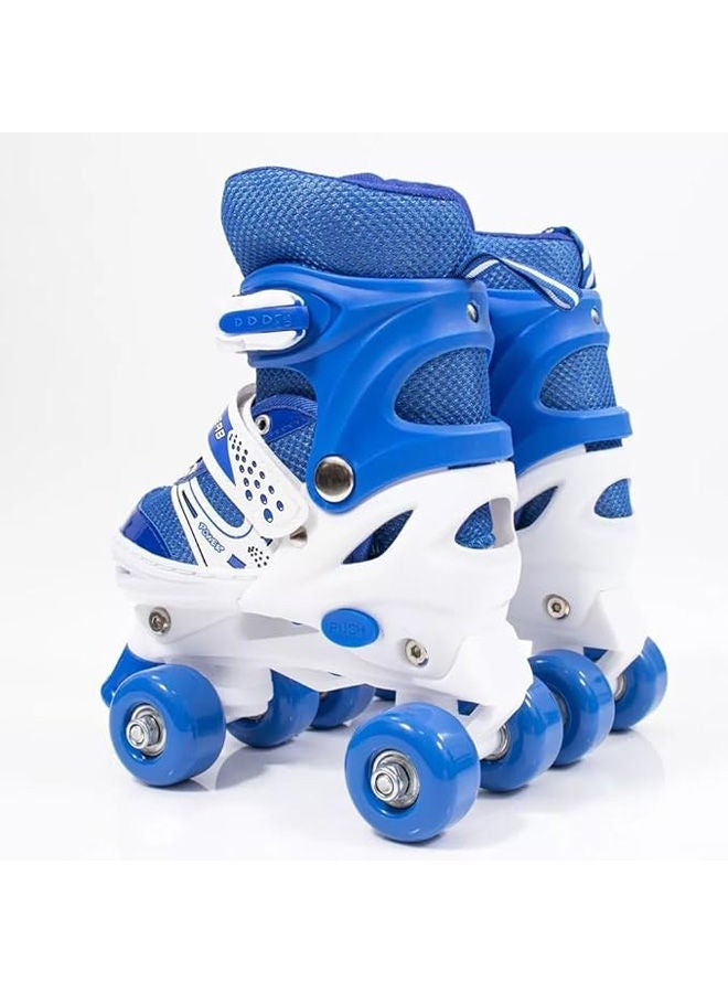 POWER Adjustable Roller Skate Shoes 2-Rows 4-Wheels Size 31-34  - Image 3