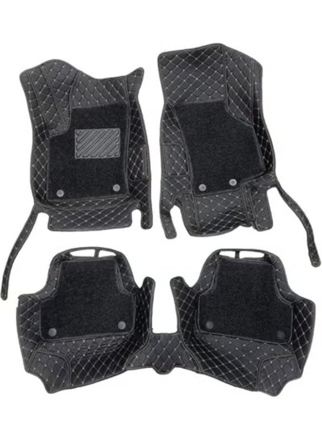 Premium Leather 9D Car Mats – Waterproof & Dirt-Resistant – Precision Fit for Daily Use - Image 1