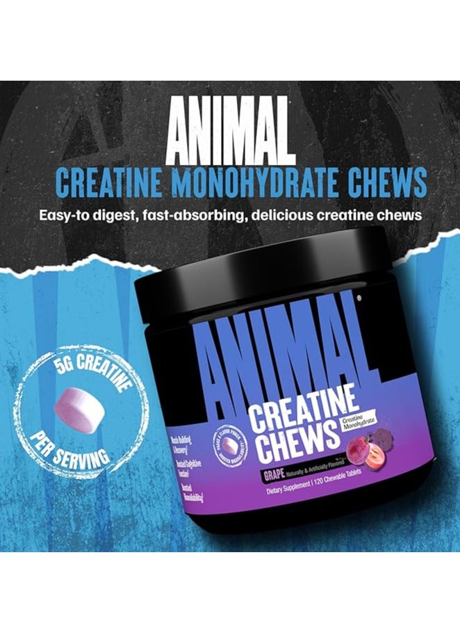 ANIMAL Creatine Performance Chews Grape 120 chewables - Image 2
