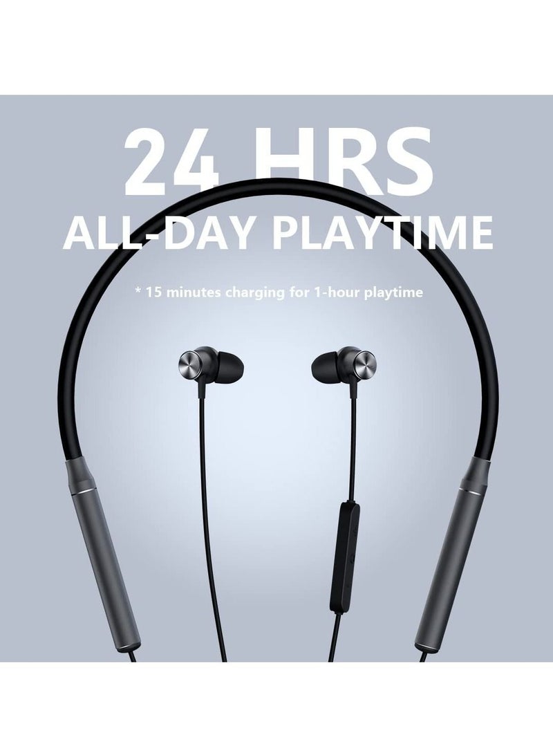 Lenevo XE05 سماعة بلوتوث مثبتة على الرقبة ستيريو رياضية لاسلكية مع ميكروفون - Image 5