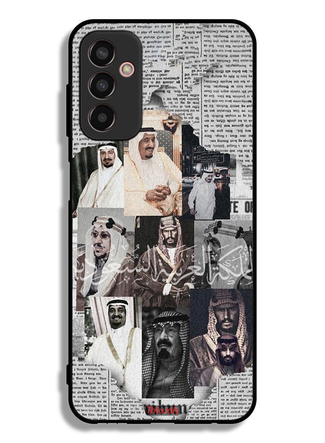 Tolwak Samsung Galaxy M13 Protective Case Cover Saudi Kings In News Paper - Image 2