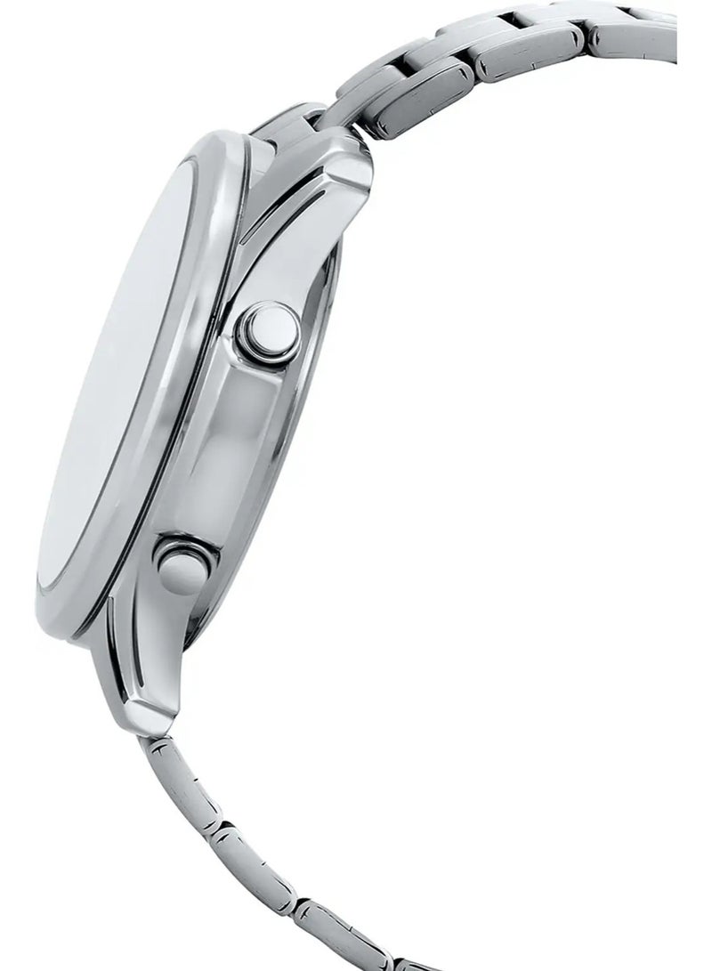 CASIO Analog-Digital Enticer Men's Watch AMW‑810D‑2AVDF, 46.6 mm Blue Dial, Stainless Steel Case & Bracelet, 100 m WR - Image 3