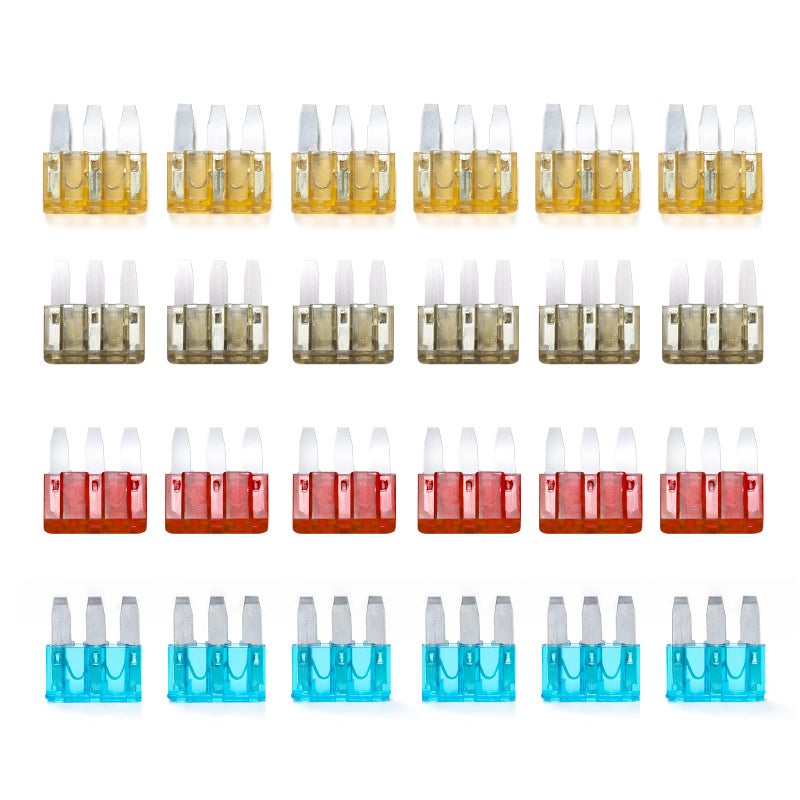 SINBRLAI Micro3 Fuse 5 Amp 75 Amp 10 Amp 15 Amp Fuse Applicable to The Maintenance Replacement of Car24PCS - Image 3