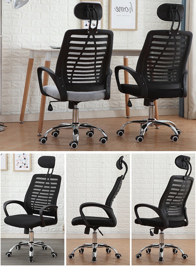 Generic Ergonomic Office Chair, Comfort High Back Swivel Executive Chair with Lumbar Support, Adjustable Headrest, Breathable Mesh Work Chair Home  - Image 2