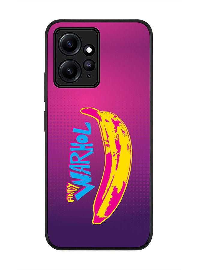 Stylizedd Rugged Black edge case for Redmi Note 12 4G Slim fit Soft Case Flexible Rubber Edges Anti Drop TPU Gel Thin Cover - Have A Banana Andy - Image 1