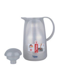 Valk -3 Vacuum Thermose Double Wall Glass 1.0 Liter  Wide Mouth With Anti-Leakage Cap Double Walled  Glitter Gray Color  - Image 3