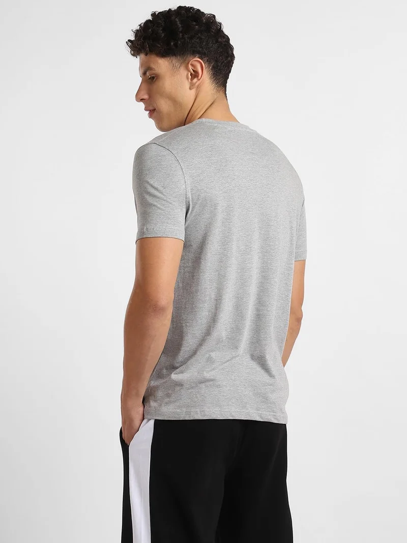 NOBERO  Men's Grey Regular Fit T-Shirt for Men | Best Price UAE