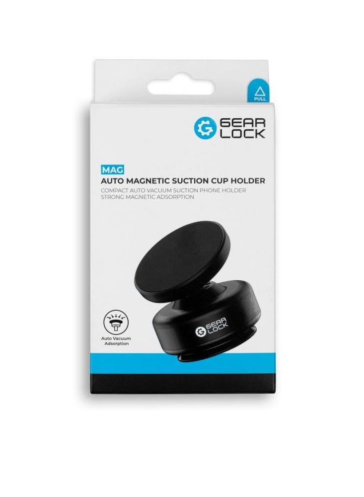Gear Lock GearLock - MagSafe Phone Holder with Automatic Suction Base for Desk or Car - Black - Image 3