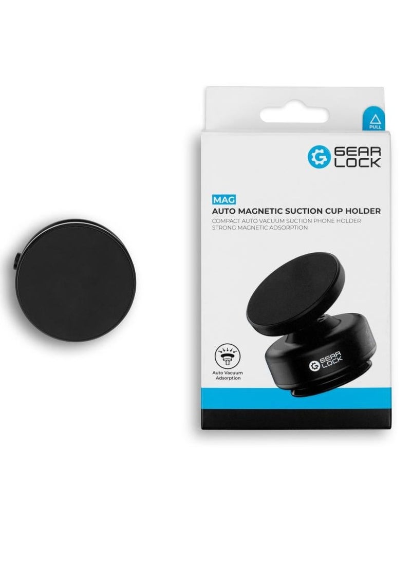 Gear Lock GearLock - MagSafe Phone Holder with Automatic Suction Base for Desk or Car - Black - Image 1