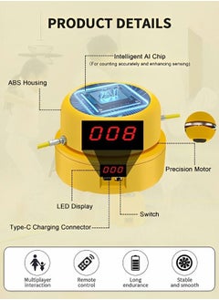 GROIC Smart Jump Rope Machine, Electric Rope Skipping Machine Wireless Remote Control, Rope Skipping Sports Multi-person Entertainment for Family, Office 10 Gears Can Be Adjusted  - Image 2