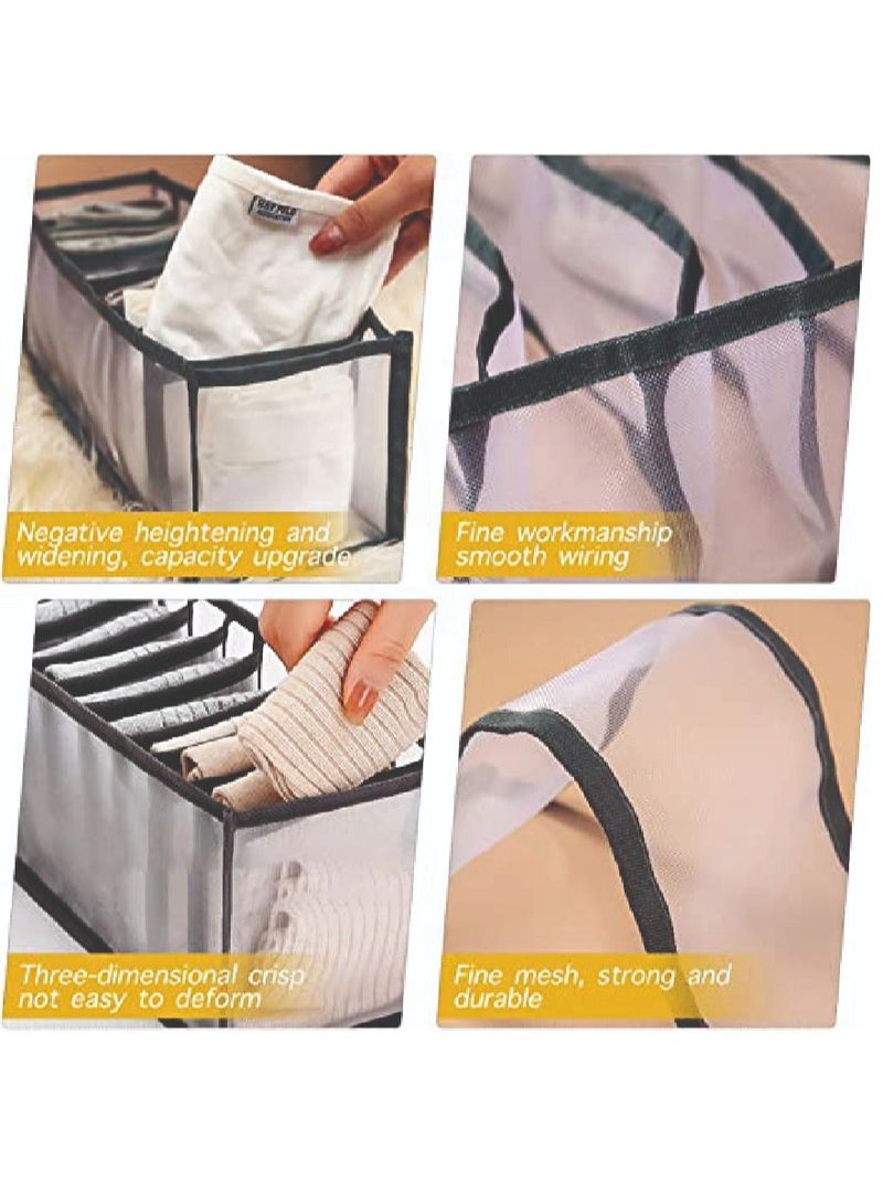 درﻳﻢ أوﻧﺰ ﻟﻴﻨﻚ  سماكة 3 قطع صناديق تخزين قابلة للطي حمالة الصدر الملابس الداخلية خزانة منظم حالة حاوية قابلة للطي ، رمادي ترقية سماكة ، SSZ266 - Image 4
