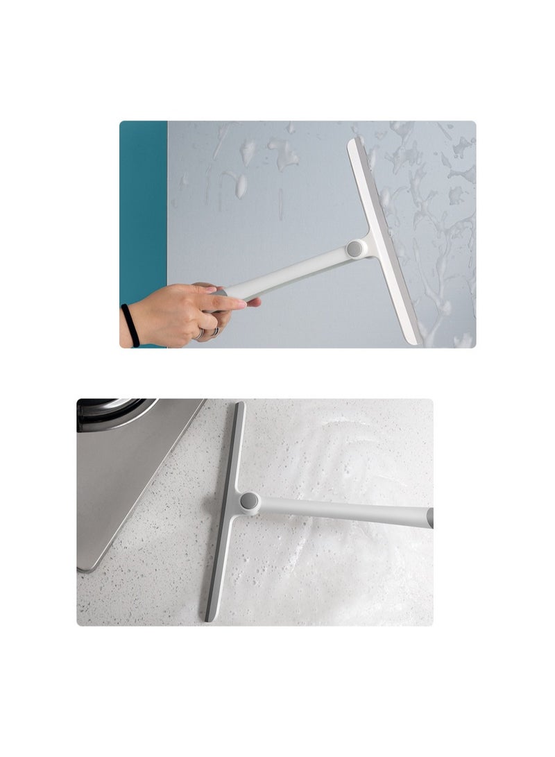 Floor Squeegee with Rubber Blade - Hair Removal, Window and Mirror Cleaning Tool for Bathroom, Tiles, Shower Glass, Car Windows - Household Essentials - Image 3