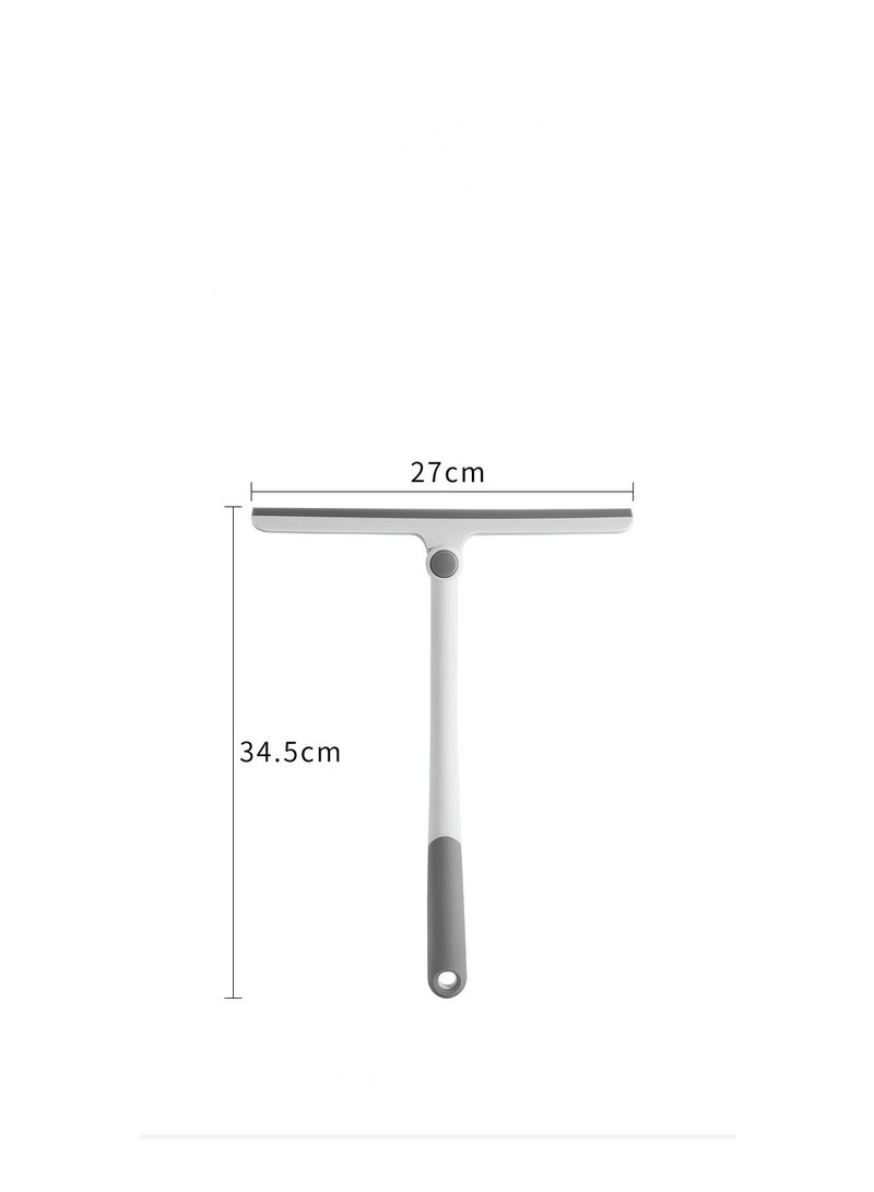 Floor Squeegee with Rubber Blade - Hair Removal, Window and Mirror Cleaning Tool for Bathroom, Tiles, Shower Glass, Car Windows - Household Essentials - Image 2