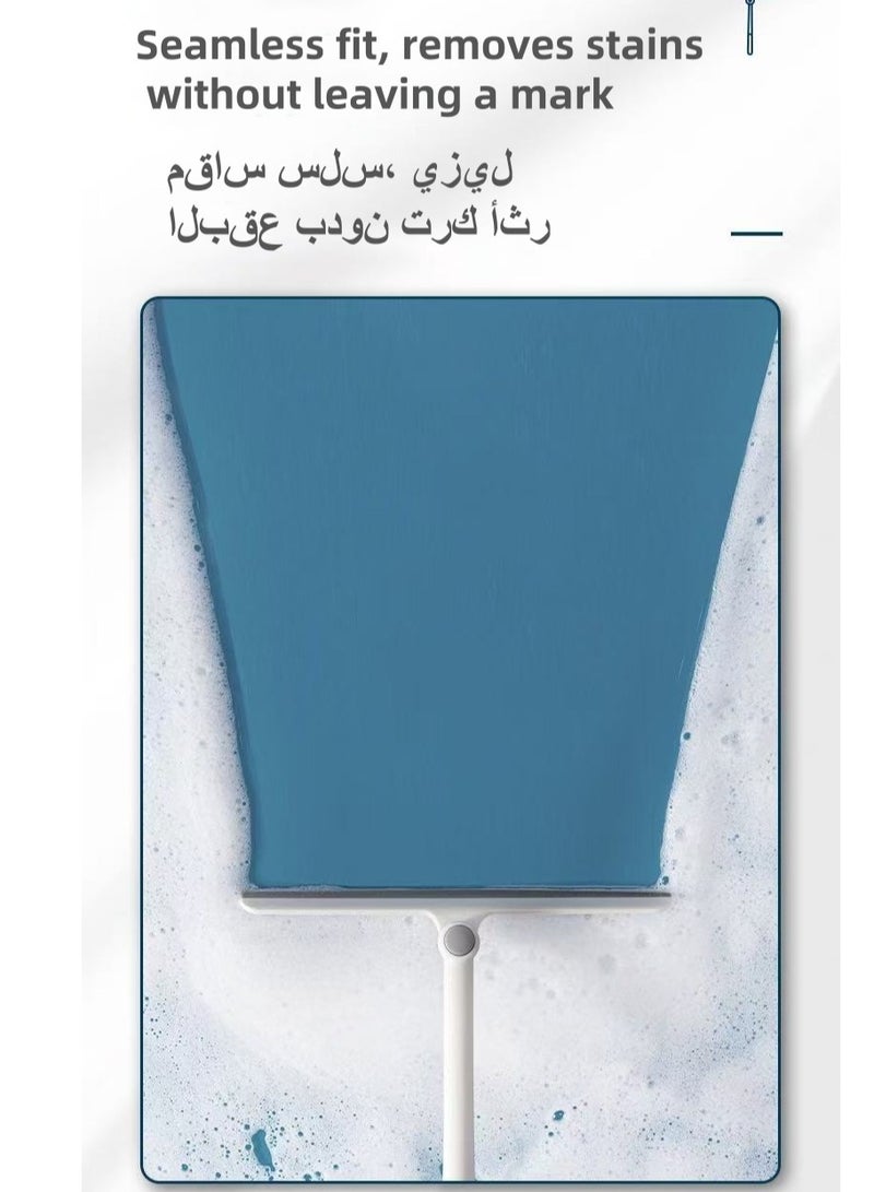 Floor Squeegee with Rubber Blade - Hair Removal, Window and Mirror Cleaning Tool for Bathroom, Tiles, Shower Glass, Car Windows - Household Essentials - Image 4
