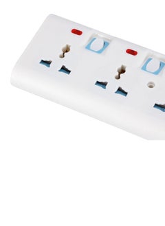 ELTRAZONE "3-Way Extension Socket 13A – Child Safe, Extra Long Cord, Over Current Protected | Ideal for All Electronic Devices, White"  - Image 4