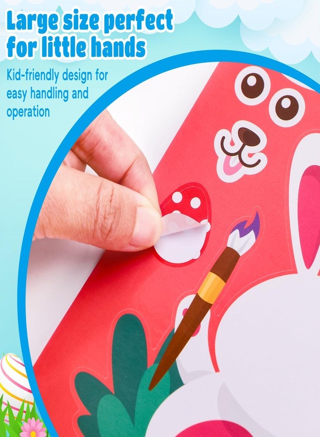 ماكس فن مجموعة ماكس فن من 48 ورقة ملصقات عيد الفصح للأطفال، ملصقات عطلات لطيفة ومضحكة، أنشطة يدوية، هدايا حفلات، هدايا ألعاب للأولاد والبنات - Image 4