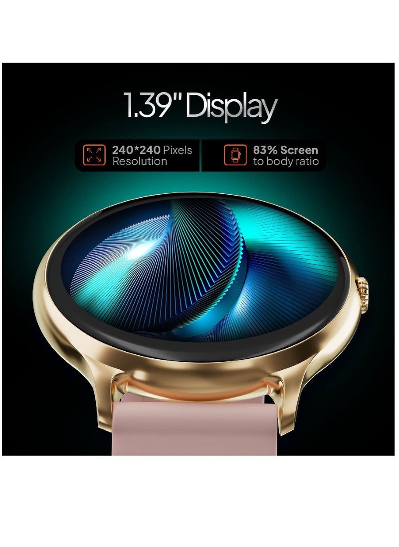 Zoom Plus - Bluetooth Calling Full Touch Display Multi-Function Smartwatch For Men & Women Pink - Image 1
