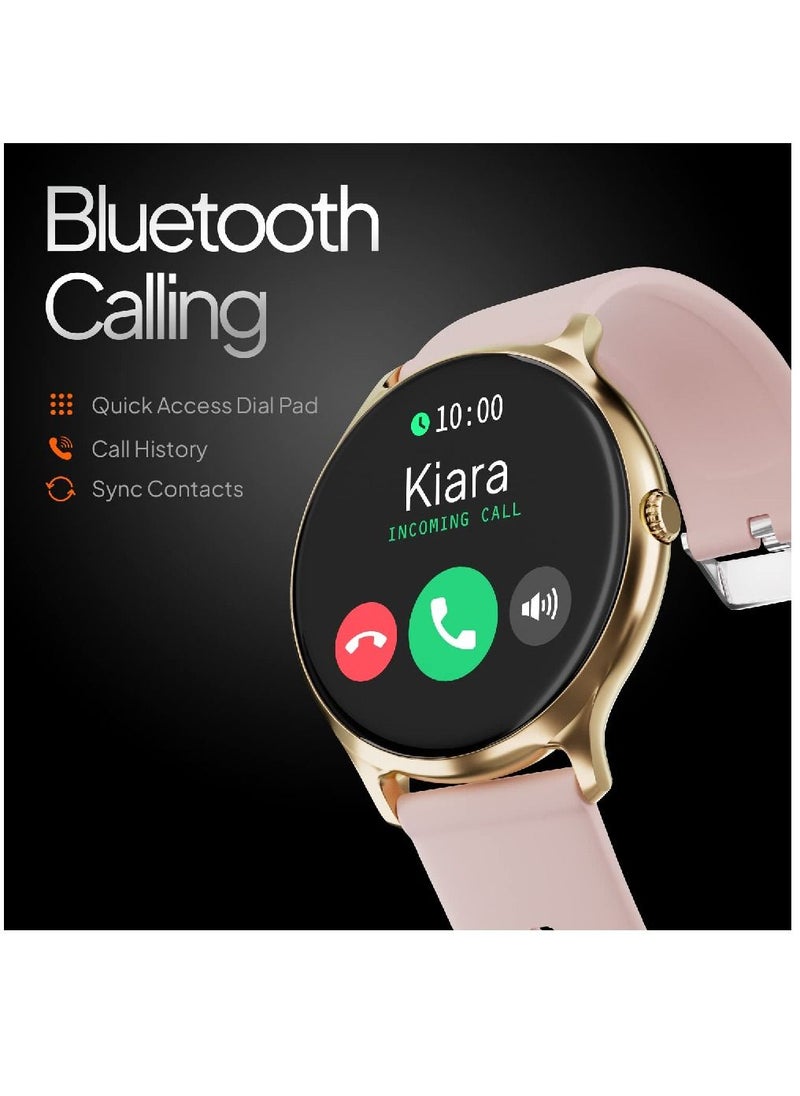 Zoom Plus - Bluetooth Calling Full Touch Display Multi-Function Smartwatch For Men & Women Pink - Image 1