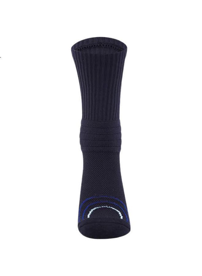 Nba Sports Socks, Men'S High-Top Socks, Running Non-Slip Long Cotton Socks, Autumn And Winter Thickened Terry Bottom Basketball Socks, 3 Pairs - Image 2