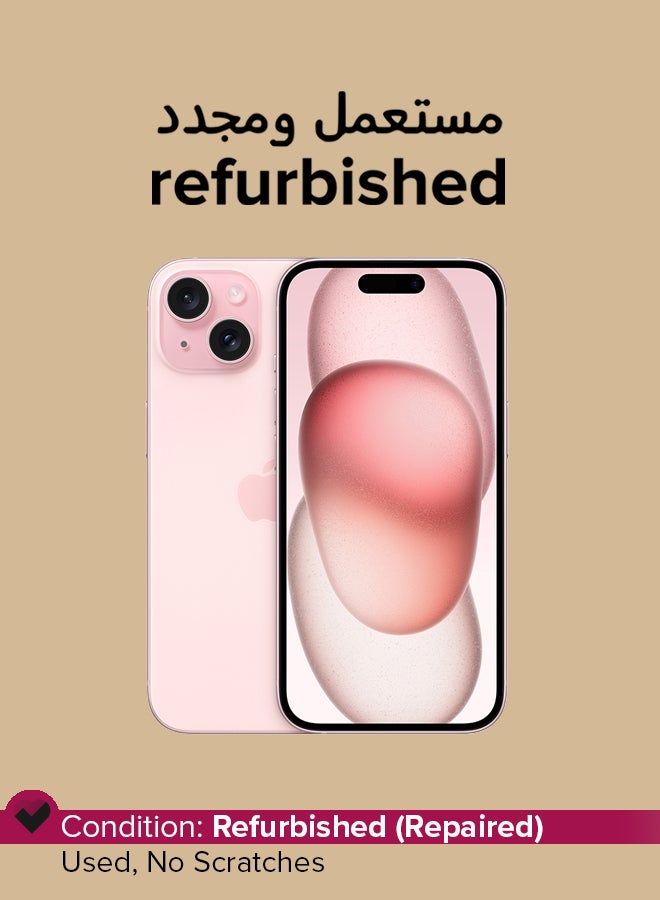 Apple Refurbished - iPhone 15 128GB Pink 5G - Image 1