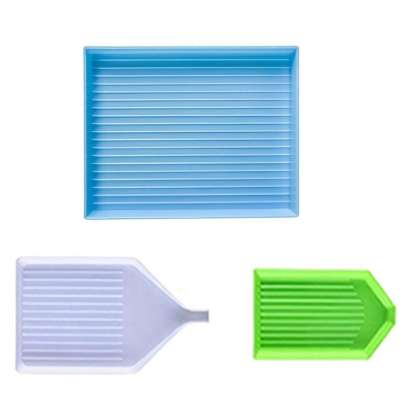 3pcs Diamond Painting Trays Sorting Beads Craft Storage - Image 1