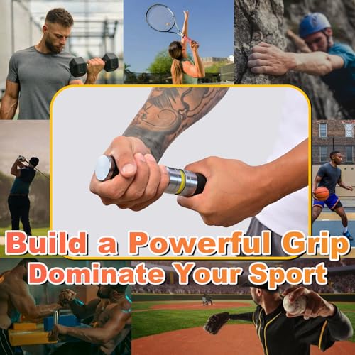 Coniflor Grip Strength Trainer, Adjustable Resistance for Hand, Wrist & Forearm Strengthener with All-Metal Build, Portable Wrist Roller Exercise Equipment for Home Gym - Image 4