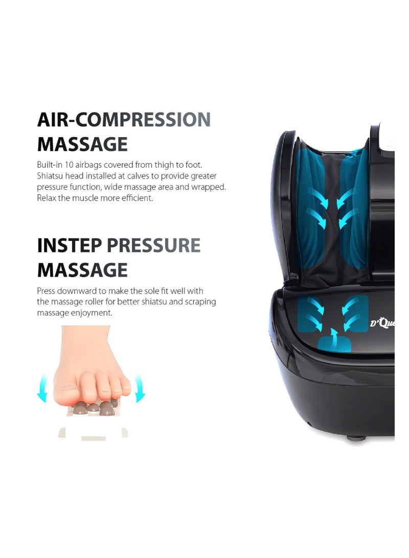 زيرو_بيوند_ويلنيس يوفر جهاز تدليك القدم الكهربائي D-Queen Spa من Zero Healthcare مع تقنية الأسطوانة ثلاثية الأبعاد المتقدمة تدليك شياتسو والعلاج الحراري لتهدئة الأقدام والساقين المتعبة - Image 5