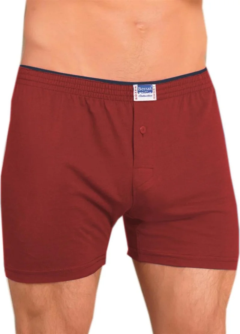 Berrak 1099 100% Cotton Towel Waist Buttoned Men's Boxer