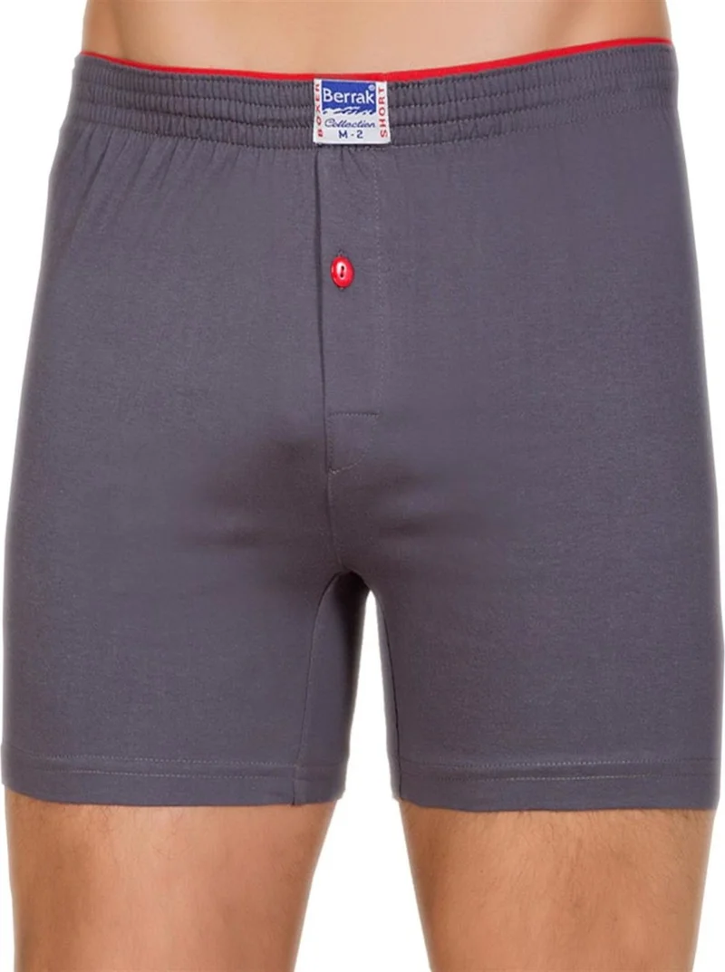 Berrak 1099 100% Cotton Towel Waist Buttoned Men's Boxer